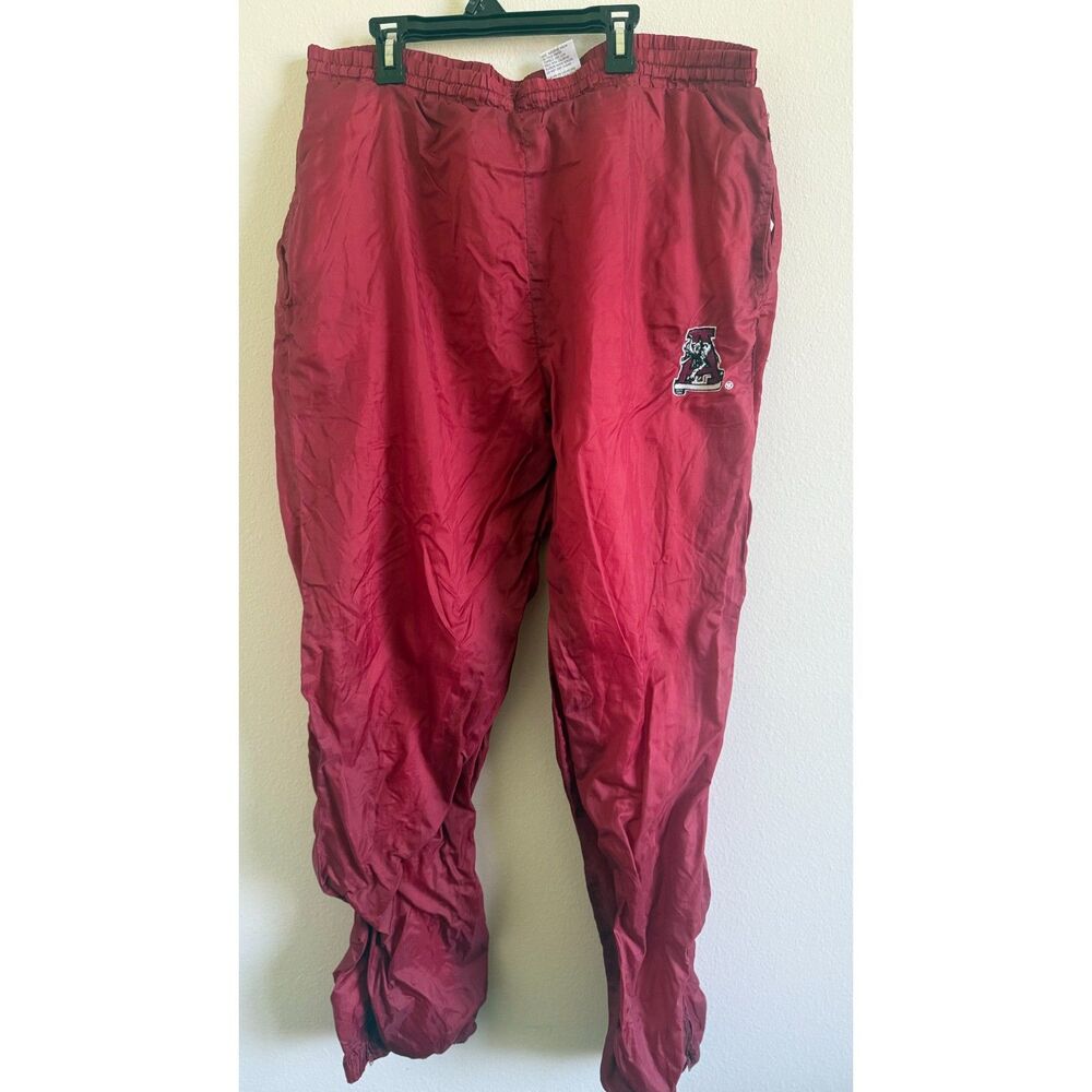 Vintage Alabama Crimson Tide Turbo Zone Track Pants Mens XL Nylon Bama Football